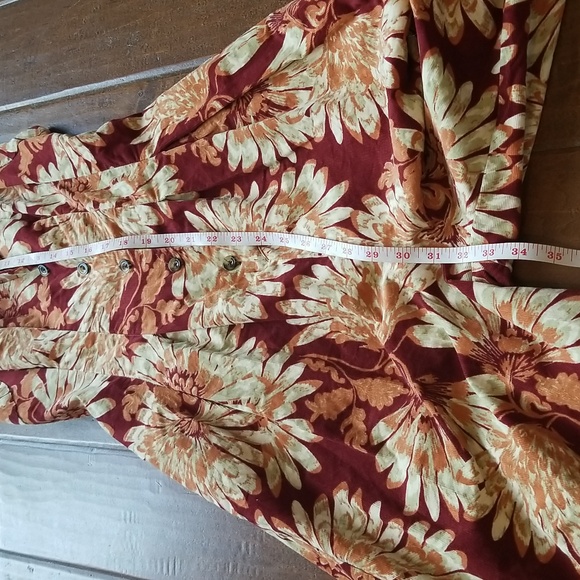 Free People Shasta Print Corduroy Jumpsuit Size Small Petite - Picture 13 of 17